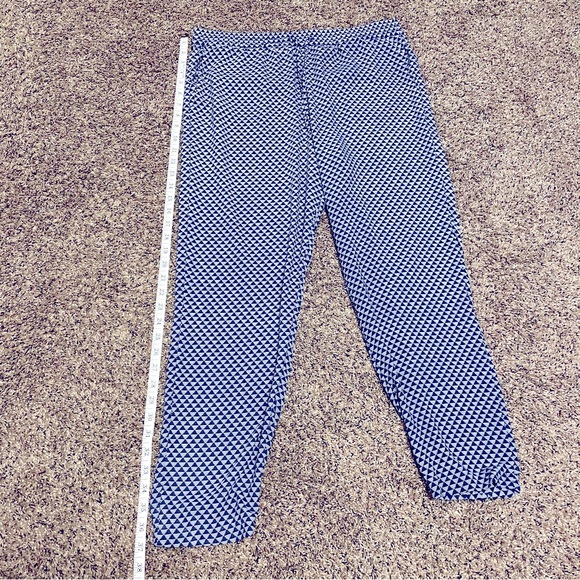 Gap Blue Geometric Pattern Polyester Joggers Sz L - Picture 9 of 12